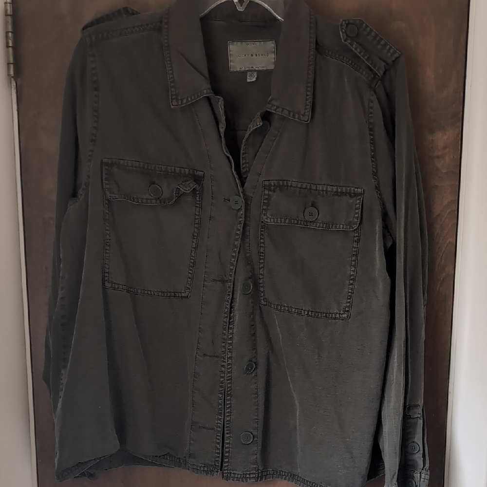 Lucky Brand Dark Olive Utility Jacket